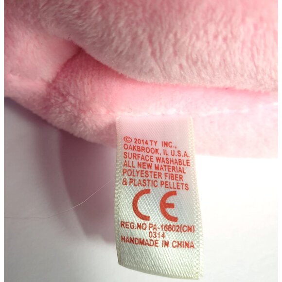 Ty My Little Pony PINKIE PIE 7.5" Plush Toy 2014 Pink MLP Embroidered Cutie - Picture 5 of 6